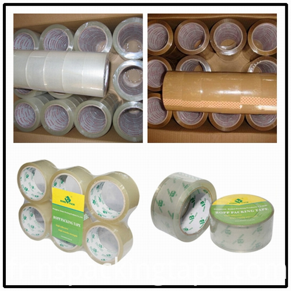 BOPP Yellowish Transparent Clear Adhesive Tapes (KD-624)